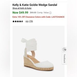 Kelly & Katie Wedge Heels